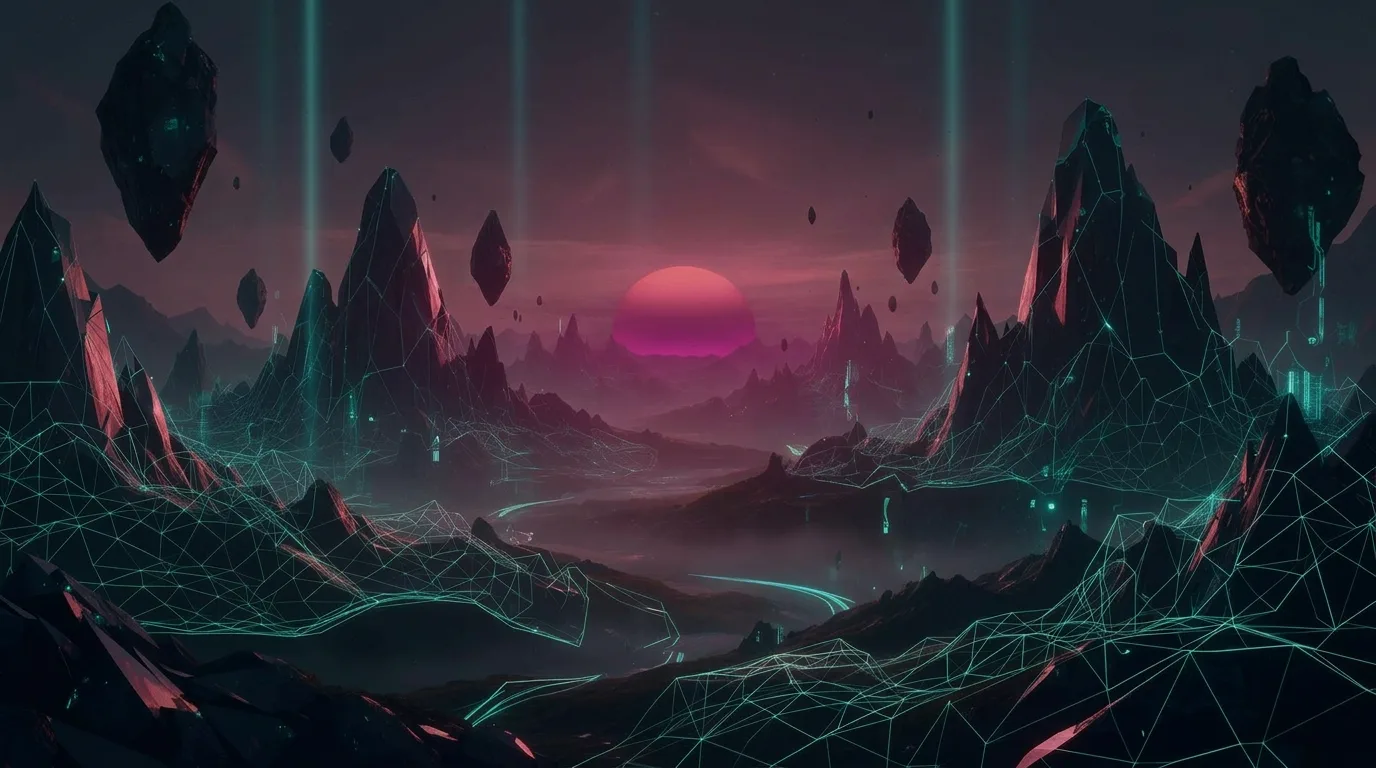AI-generated futuristic spatial landscape