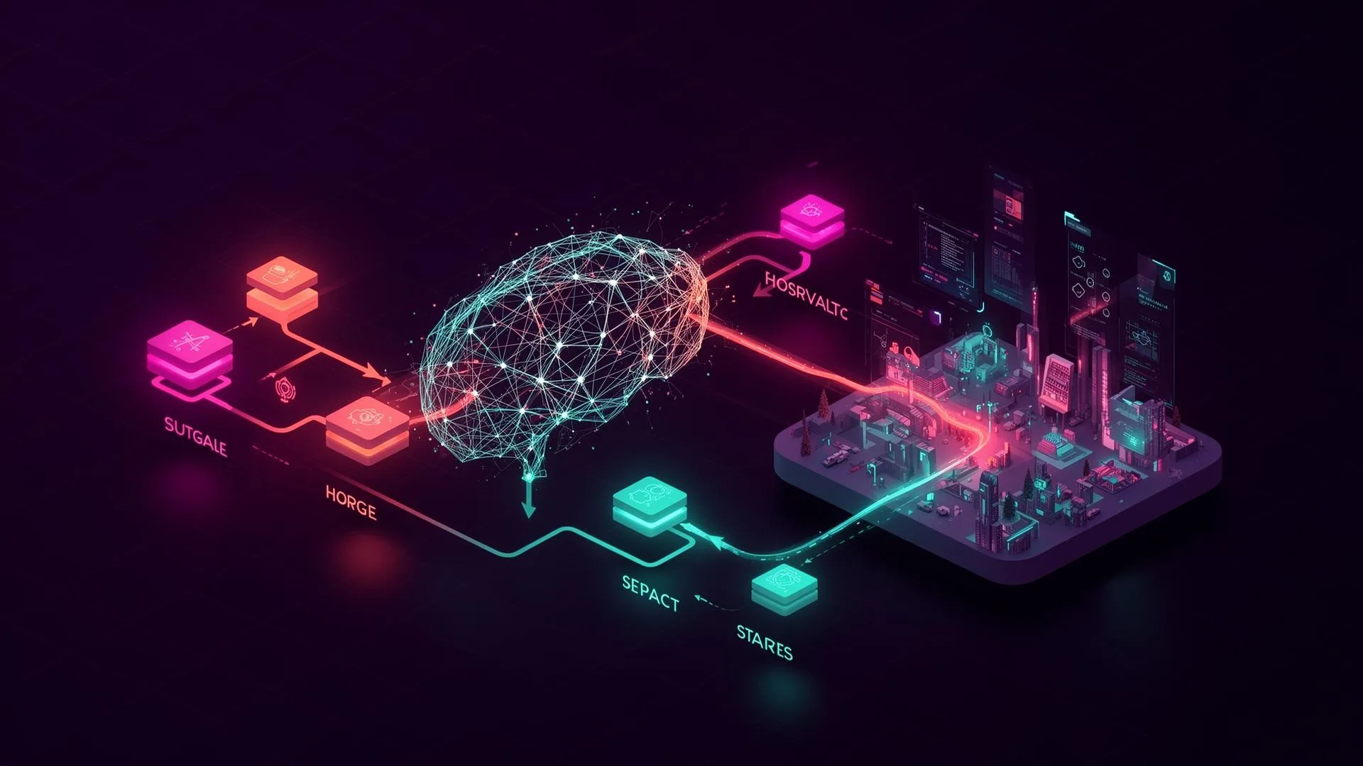 AI-driven generation workflow visualization